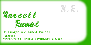 marcell rumpl business card